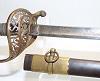 PEWTER Handled US Marked Staff and Field Officers Sword